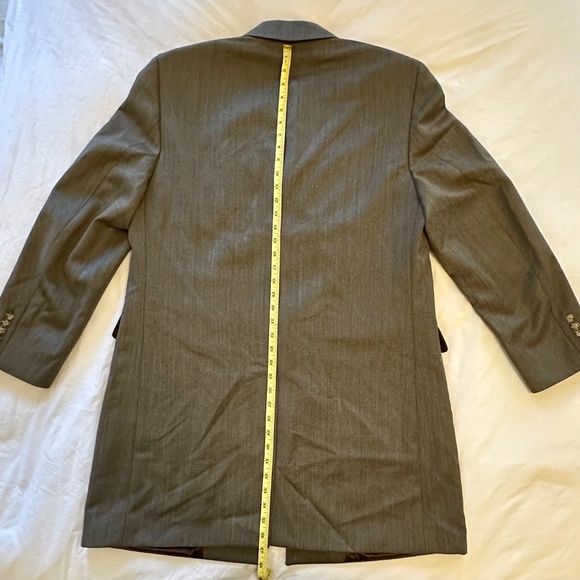 J. PRESS 100% Wool Topcoat/Overcoat Olive Brown Size 40R Ivy Style - Picture 12 of 14